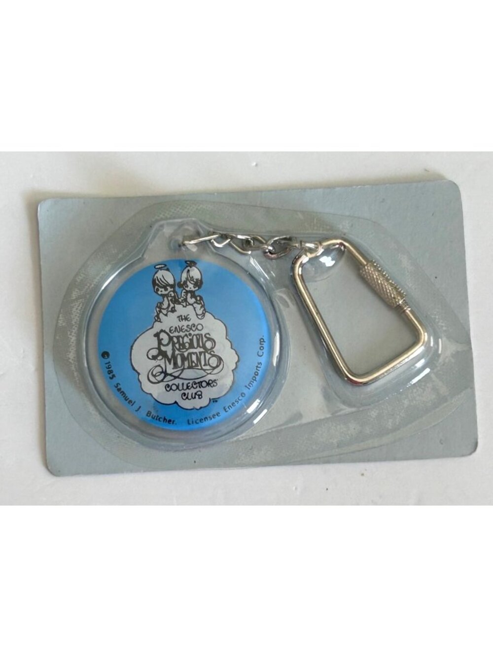 Enesco Precious Moments Collectors Club Keychain 1985 Vintage New In Packaging